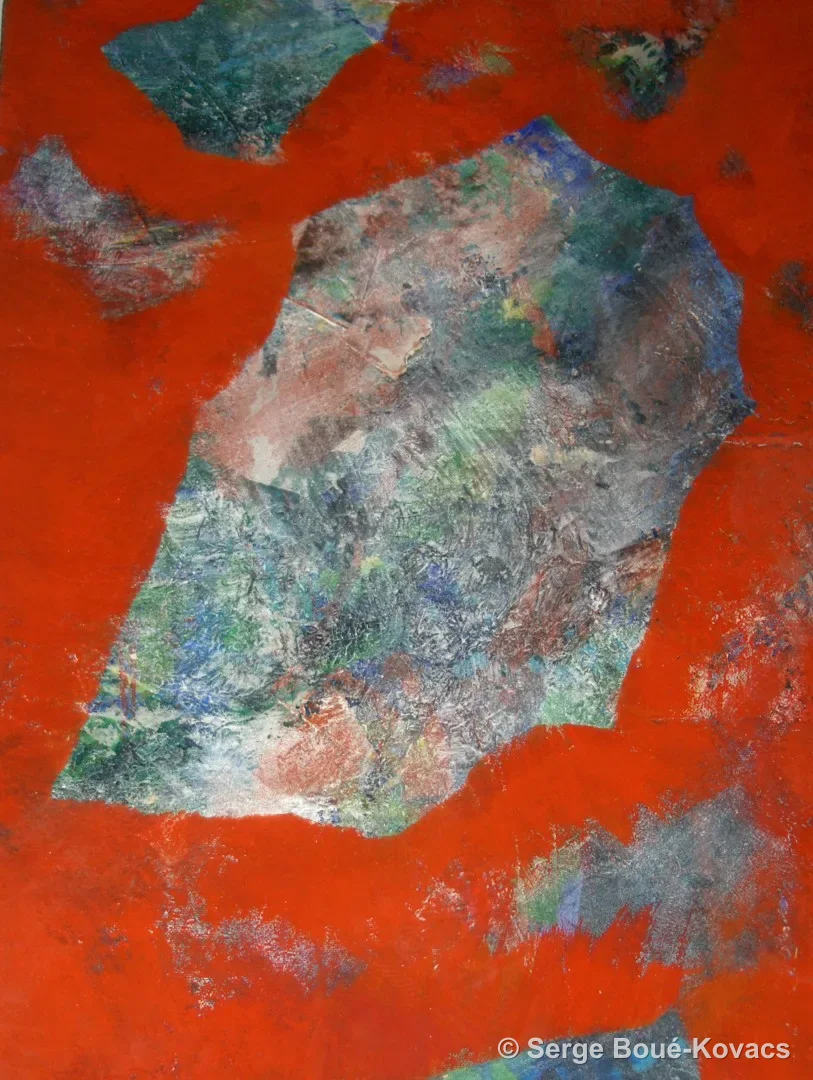 Forêt terre et mer — Peinture de Serge Boué-Kovacs