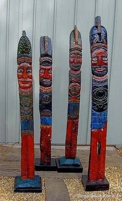 Guerriers de la paix, 1987 — Sculpture de Serge Boué-Kovacs