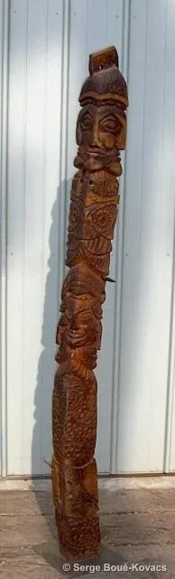 Totem de mer — Sculpture de Serge Boué-Kovacs