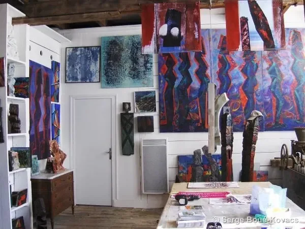 Atelier peinture, 2012 — Sculpture de Serge Boué-Kovacs