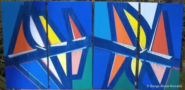 Voile d'amour, 2004 — Peinture de Serge Boué-Kovacs