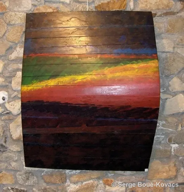 Marais salant, été, 2005 — Peinture de Serge Boué-Kovacs