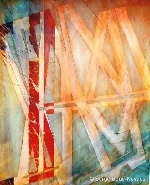 Jeux de voiles, 2008 — Peinture de Serge Boué-Kovacs
