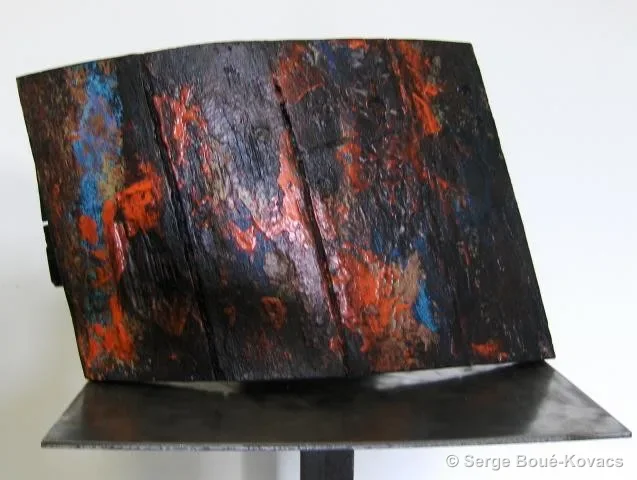 Bordé sombre, verso — Sculpture de Serge Boué-Kovacs