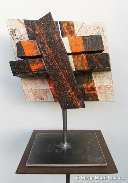 Bateau, petits bateaux, 2010 — Sculpture de Serge Boué-Kovacs