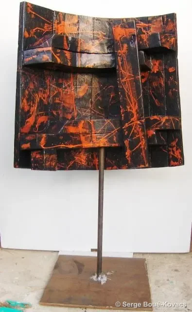 Bateau, petits bateaux, 2010 — Sculpture de Serge Boué-Kovacs