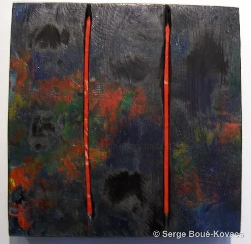 Fil rouge — Peinture de Serge Boué-Kovacs