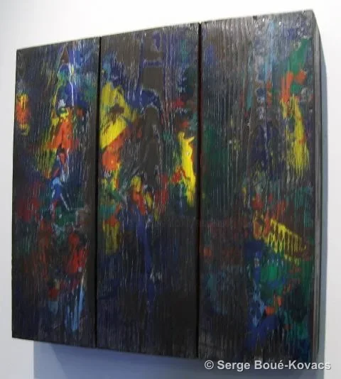 Fil rouge — Peinture de Serge Boué-Kovacs