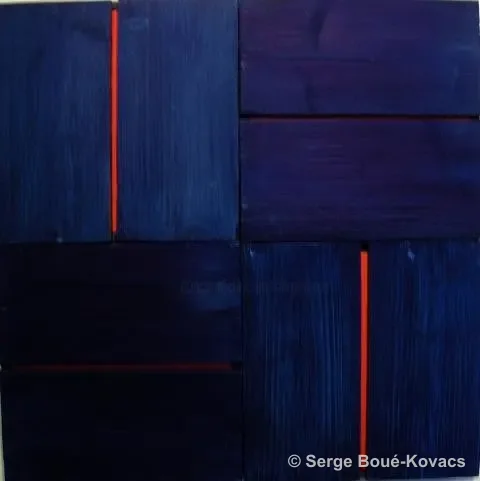 Fil rouge, 2009 — Peinture de Serge Boué-Kovacs