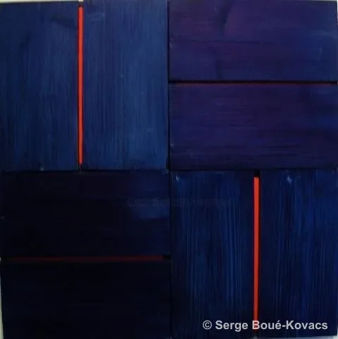 Fil rouge — Peinture de Serge Boué-Kovacs