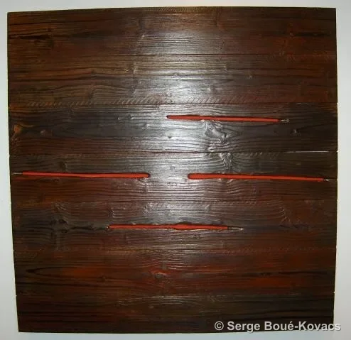 Fil rouge — Peinture de Serge Boué-Kovacs
