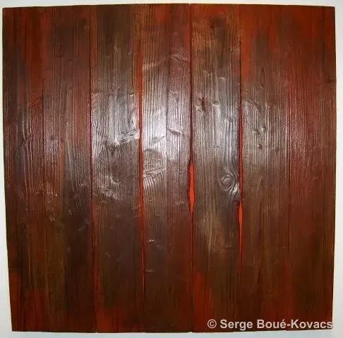 Fil rouge, 2009 — Peinture de Serge Boué-Kovacs