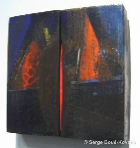 Fil rouge — Peinture de Serge Boué-Kovacs