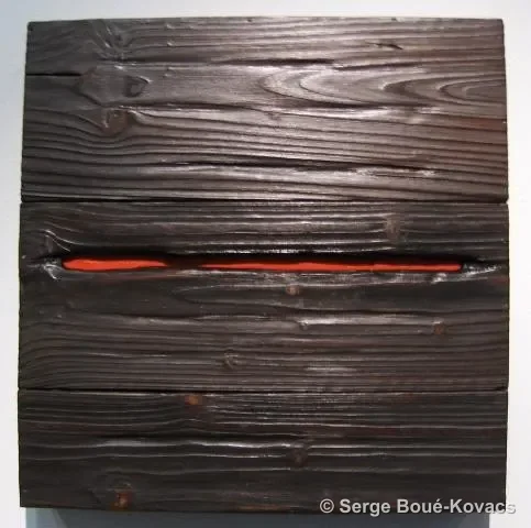 Fil rouge, 2009 — Peinture de Serge Boué-Kovacs