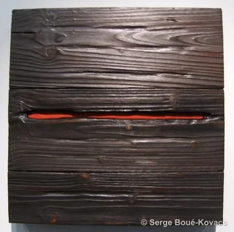 Fil rouge — Peinture de Serge Boué-Kovacs