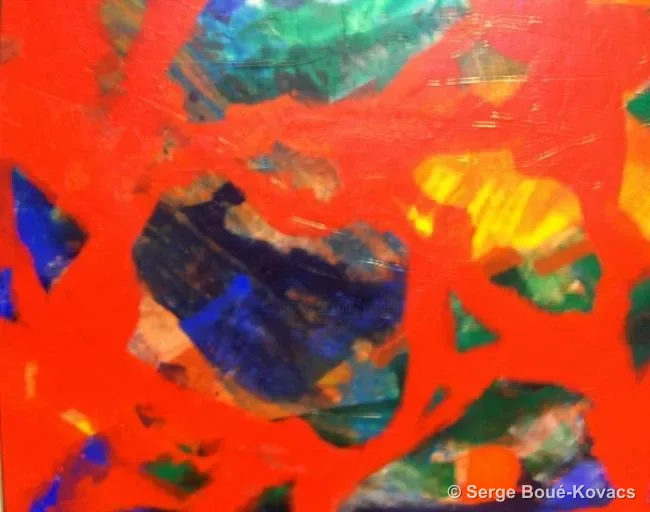 Îles, détail — Peinture de Serge Boué-Kovacs