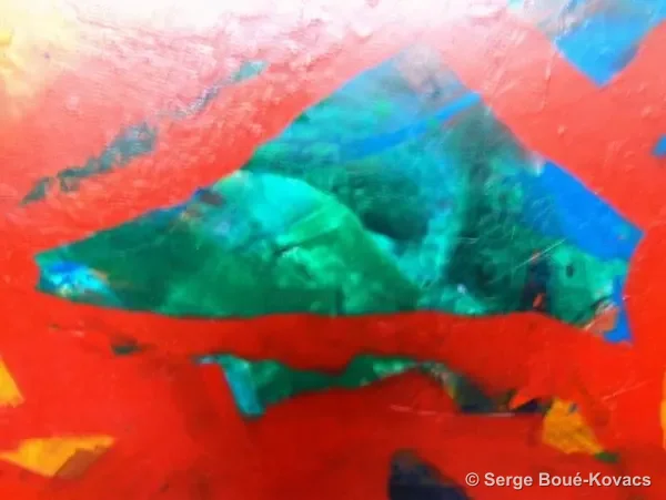 Îles, détail, 2013 — Peinture de Serge Boué-Kovacs