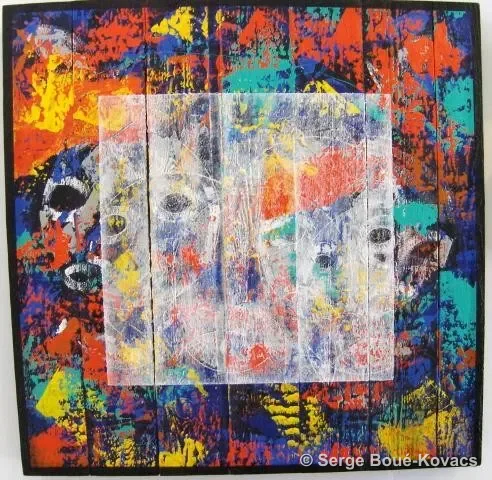 Masques marins, 2011 — Peinture de Serge Boué-Kovacs