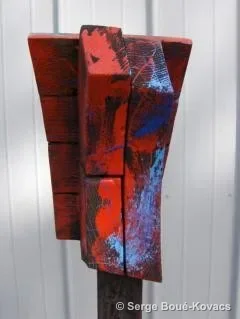 Portique 22, détail — Peinture de Serge Boué-Kovacs