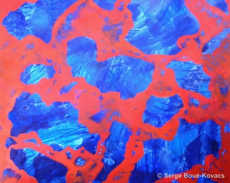 Mer outremer — Peinture de Serge Boué-Kovacs