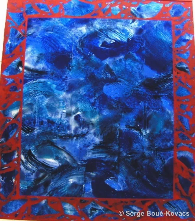 Mer outremer — Peinture de Serge Boué-Kovacs