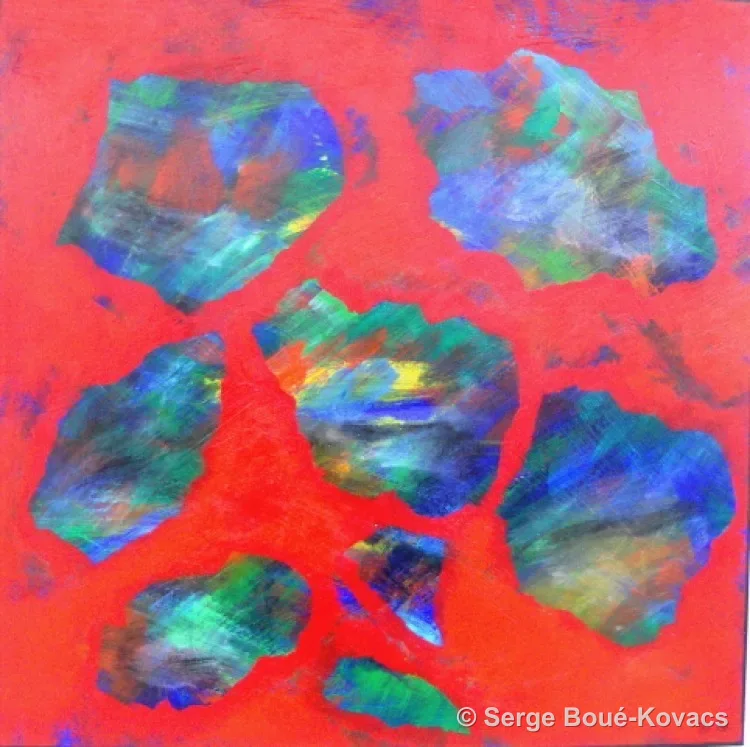 Mes îles — Peinture de Serge Boué-Kovacs