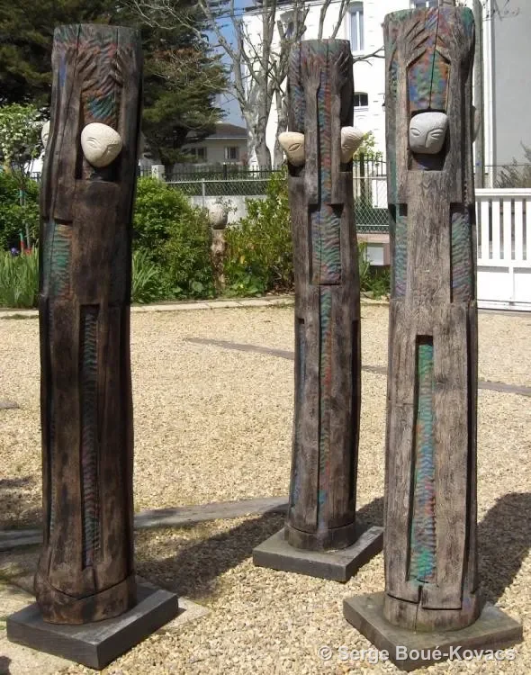 Caryatides, 2004 — Sculpture de Serge Boué-Kovacs