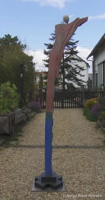 Femme rose — Peinture de Serge Boué-Kovacs