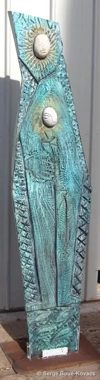 Sainte Anne aux filets 1, 2006 — Sculpture de Serge Boué-Kovacs