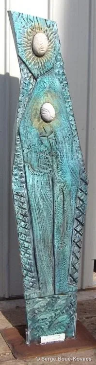 Sainte Anne aux filets 1 — Sculpture de Serge Boué-Kovacs