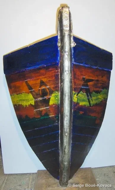Petite proue bleue — Peinture de Serge Boué-Kovacs