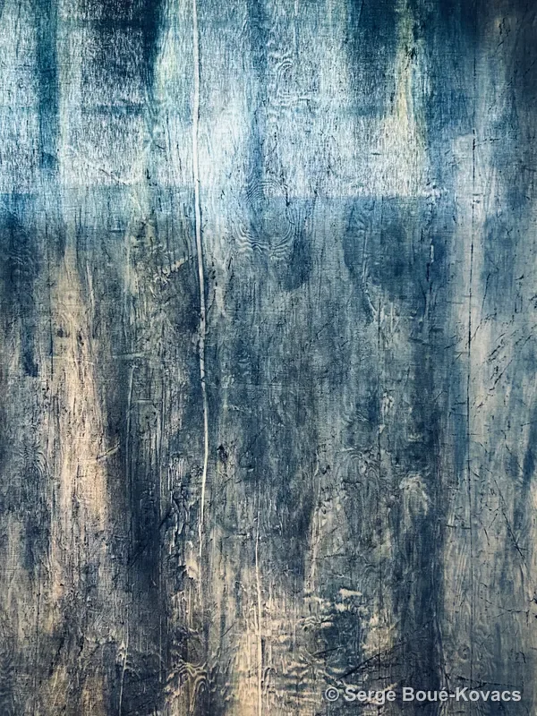 Horizon bleu délavé — Peinture de Serge Boué-Kovacs