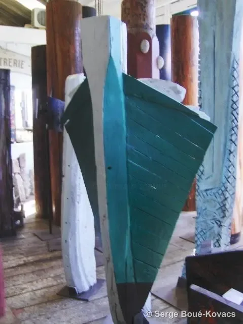 Étrave verte, 2011 — Sculpture de Serge Boué-Kovacs