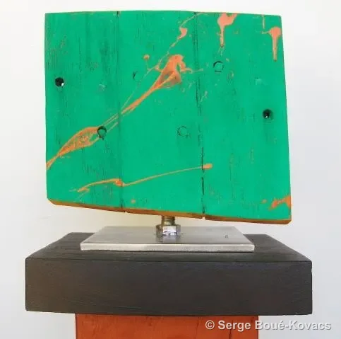 Bateau vert, 2011 — Sculpture de Serge Boué-Kovacs