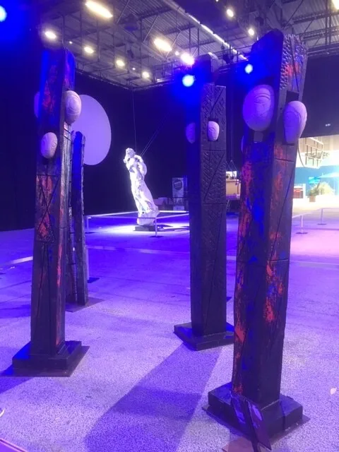 Totems de mer en exposition